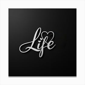 Life On A Black Background Canvas Print