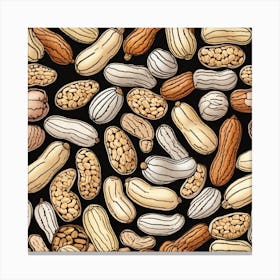 Peanuts Seamless Pattern 4 Canvas Print