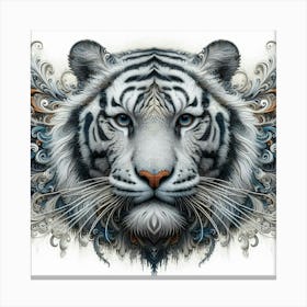 White Tiger Canvas Art Canvas Print