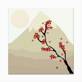 Art Blossoms Floral Flowers Nature Beautiful Flowers Japanese Landscape Canvas Print