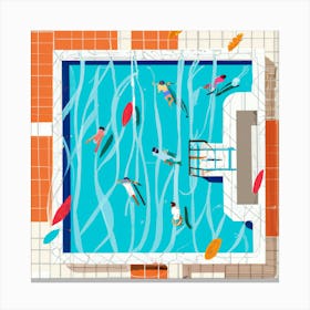 Lido Summer Canvas Print