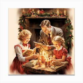 Family Christmas 1 Canvas Print