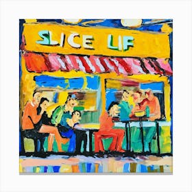 Slice Of Life Comedy Impressionist Art Painting (2) Canvas Print