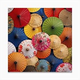 Colorful Umbrellas 5 Canvas Print