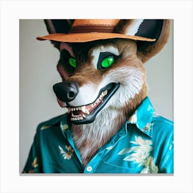 Fox Mask 17 Canvas Print