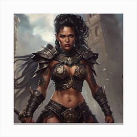 Sexy Warrior Canvas Print