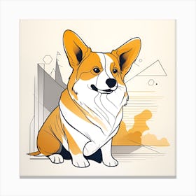 Corgi 28 Canvas Print