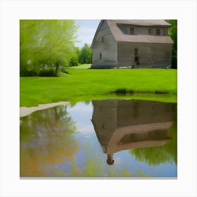 Pond Reflection Canvas Print