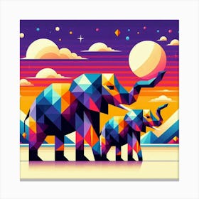 The Fearless Females Elephants Canvas Print