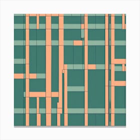 Abstract Pattern Mid Century, seamless flat pattern, 238 Canvas Print