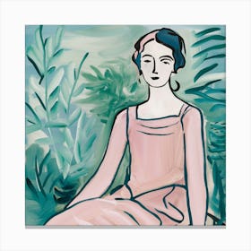 Woman In Pink Henri Matisse Canvas Print