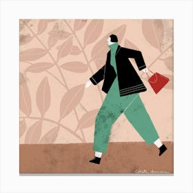 Woman Walking Canvas Print