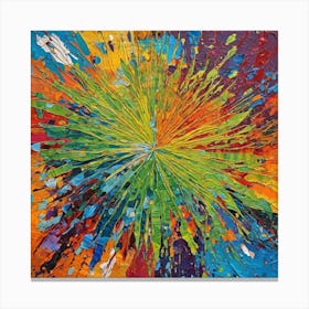 Colorful Explosion Canvas Print
