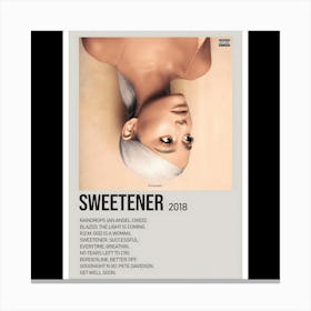 Sweetener - Ariana Grande, 2018 Canvas Print