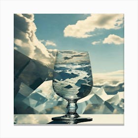 Copa de cristal Canvas Print