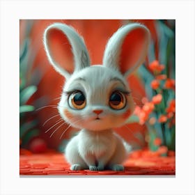 Cute Bunny 8 Canvas Print