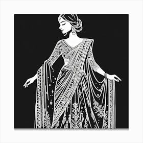 Amazing Paper cutting art works of Elegance 4 Canvas Print