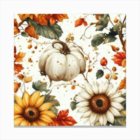 Fall Pumpkins Canvas Print