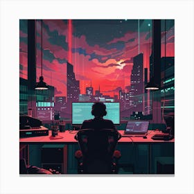 Cyberpunk Art Canvas Print