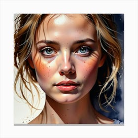 Portrait Of A Girl 22 Canvas Print