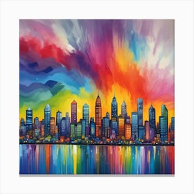 Philadelphia Skyline 6 Canvas Print