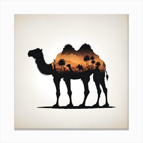 Default Camel Vector Black Flat Icon Silhouette Isolated On Wh 0 D4d6db09 5e9f 46a9 B813 973ff05ae39e 1 Canvas Print
