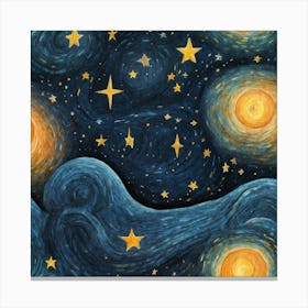 Starry Night 1 Canvas Print