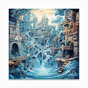 Fractal City Canvas Print