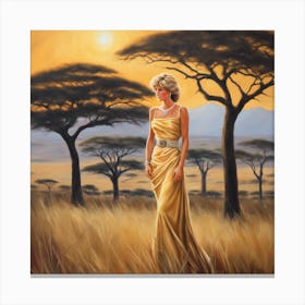 Princess Diana at Mikumi National Park Canvas Print