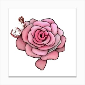 Pink Rose Canvas Print