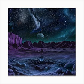 Space Landscape 2 Canvas Print