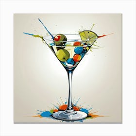 Illustrative Albedo Martini Art 2 Canvas Print