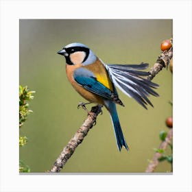 Tawny Tit 8 Canvas Print