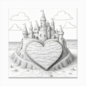 Heart Shaped Castle 1 Canvas Print