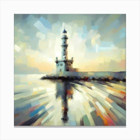 Lighthouse in Alexandria -Painting Canvas Print