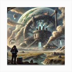 Venusian Enclave Terraforming Hubs Converted Canvas Print