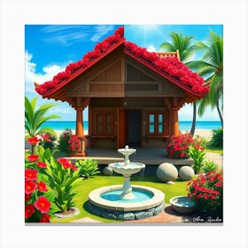 House On The Beach 7 Canvas Print