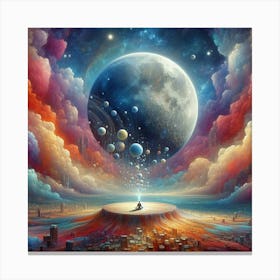 Other words moon Canvas Print