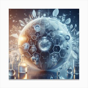 Concept Of Science And Technology Canvas Print