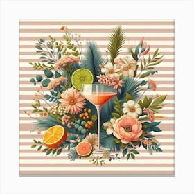 Cocktail Background Canvas Print