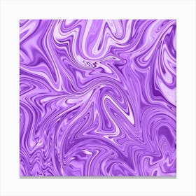 Indigo Liquid Marble Canvas Print