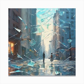Shattered Glass 7 Canvas Print
