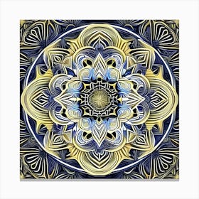 Mandala Meditation Design Pattern Texture Ornamental Structure Canvas Print