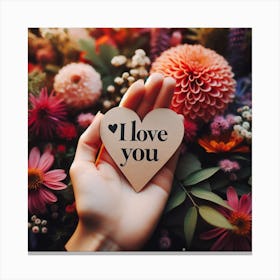 Love you 3 Canvas Print