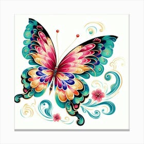 Japanese Butterfly Art 2 Canvas Print