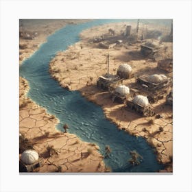 City In The Desert 3 Canvas Print