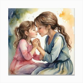 Mother And Daughter 1 Canvas Print