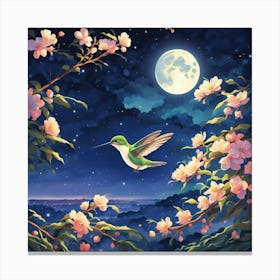 Moonlit Flight Canvas Print