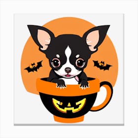 Halloween Chihuahua Canvas Print