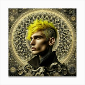 Man With Yellow Hair Canvas Print